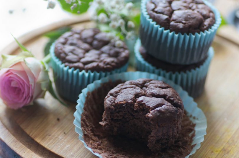 [bezglutenowe]Muffiny fasolowe brownie